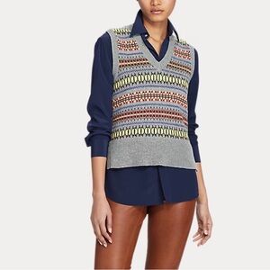 Polo Ralph Lauren Fair Isle Sweater Vest Size Large
